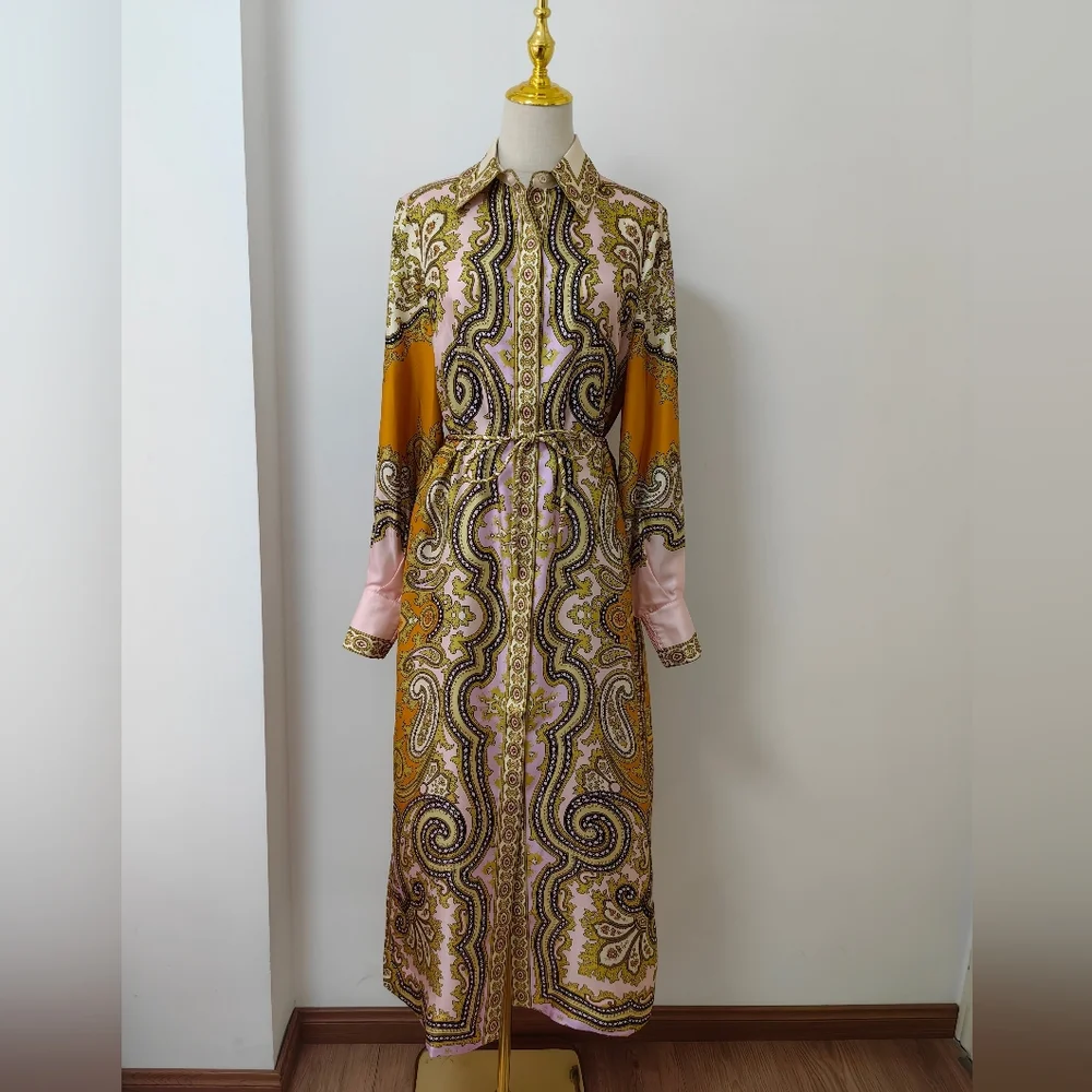 Alemais Clemenza Silk Shirtdress - Mult - Picture 10 of 16